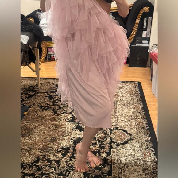 Soho Apparel Blush Tulle Skirt M - Picture 5 of 8